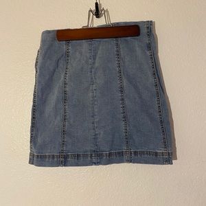 denim pencil skirt